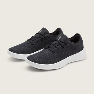 Allbirds Women's Wool Runner Go Everyday Sneaker, Black-Dark Gray, Size 10.5
